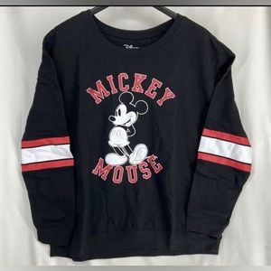 NWT Disney Mickey Mouse Black Hybrid Apparel Plus Sweatshirt Size 2XL